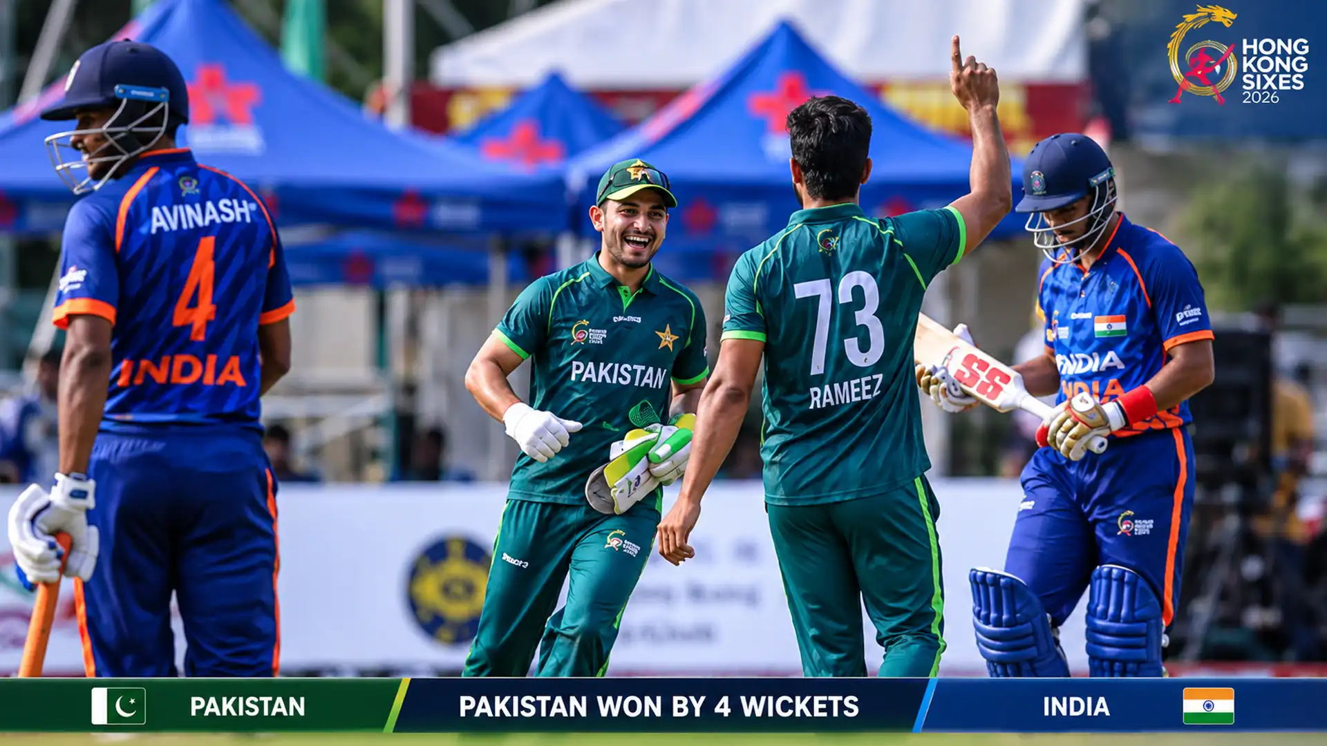 Pakistan Beat India by Four Wickets in Hong Kong Sixes 2026