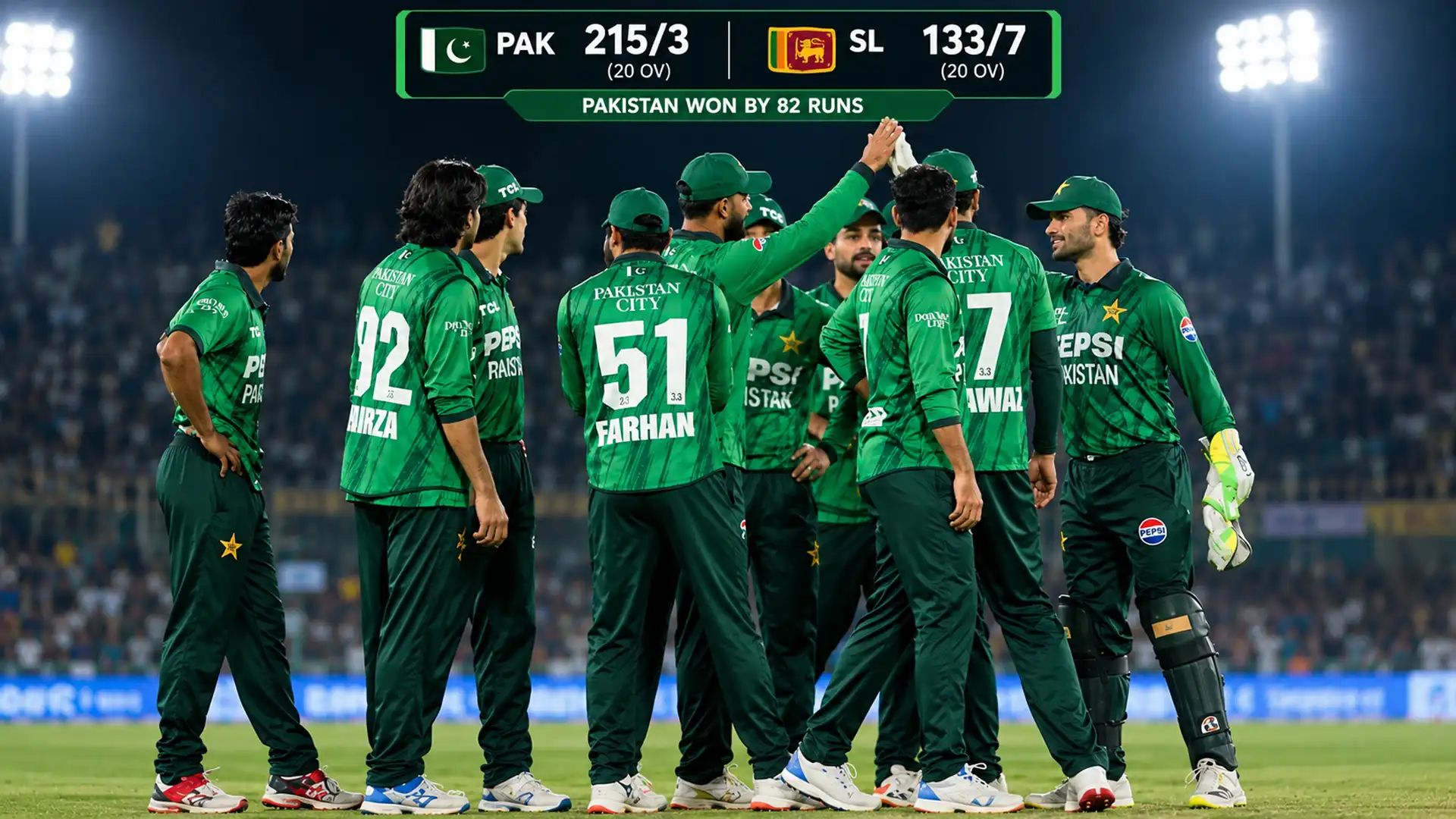 Pakistan Beat Sri Lanka by 82 Runs to Seal T20I Series