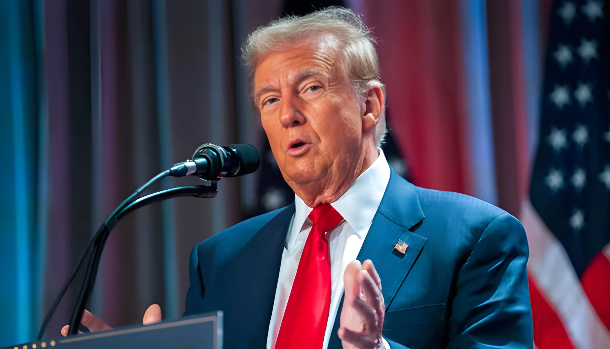 ایران کی پوری بحریہ سمندر کی تہہ میں ہے، ٹرمپ