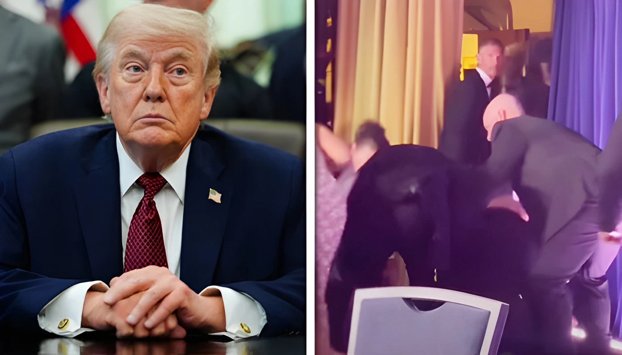 فائرنگ کے بعد ریسکیو کے دوران ٹرمپ پھسل کر گر گئے