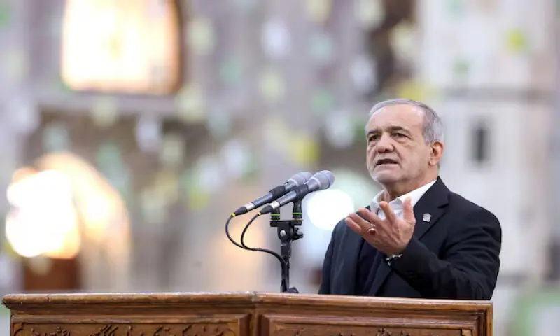 masoud-pezeshkian-says-in-a-letter-that-iran-holds-no-hostility-toward-ordinary-americans