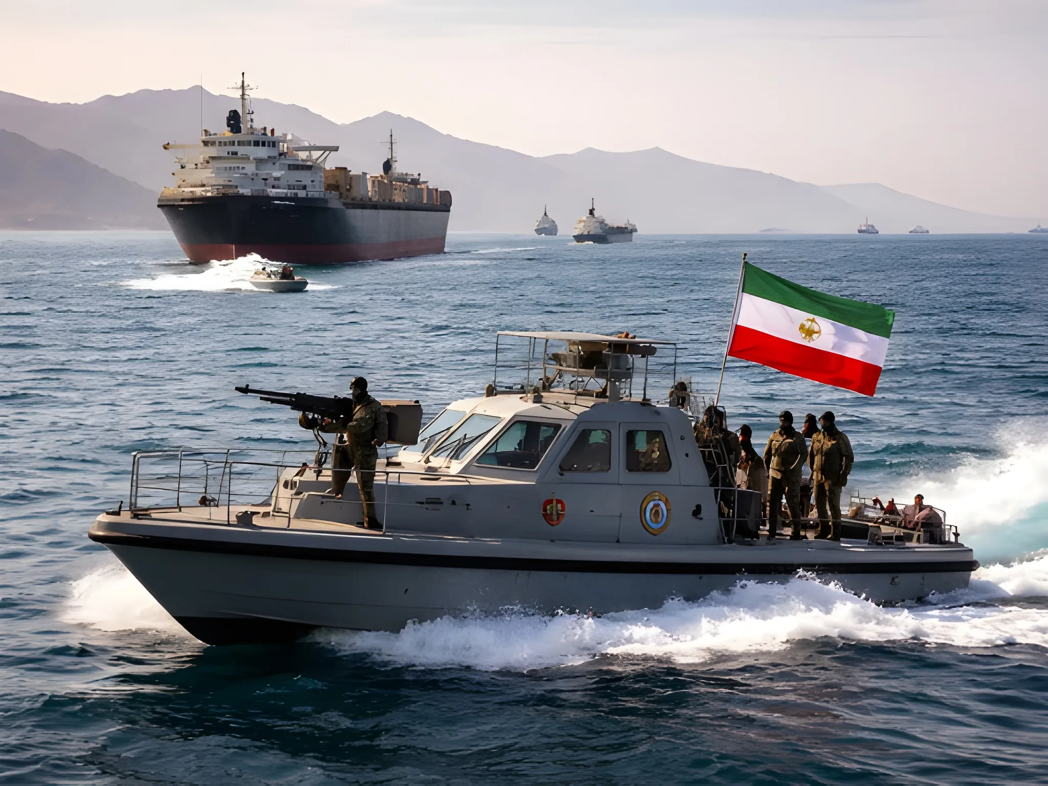 آبنائے-ہرمز-میں-کشیدگی،-ایرانی-فوج-کی-دو-جہازوں-پر-فائرنگ