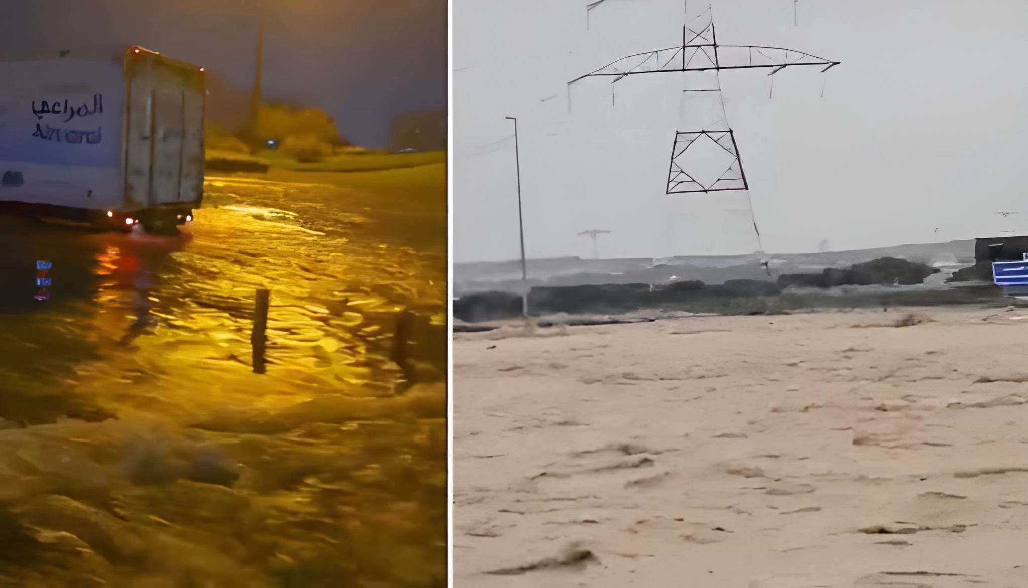 دبئی،-ابوظبی-اور-عجمان-میں-بارش-کے-بعد-سڑکیں-زیرِ-آب