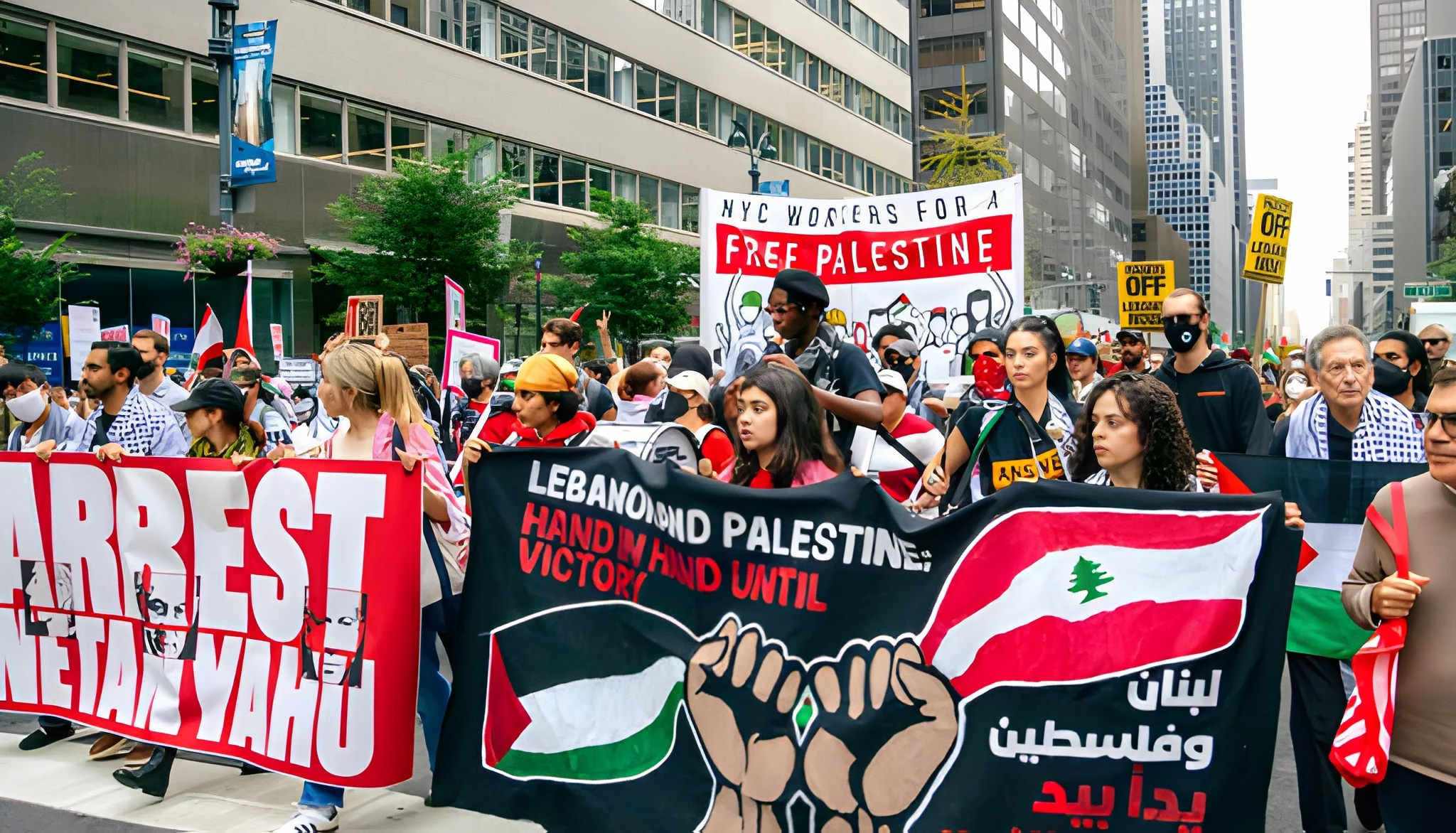 دنیا-بھر-میں-اسرائیلی-کارروائیوں-کے-خلاف-احتجاج،-لبنان-اور-ایران-کے-حق-میں-مظاہرے