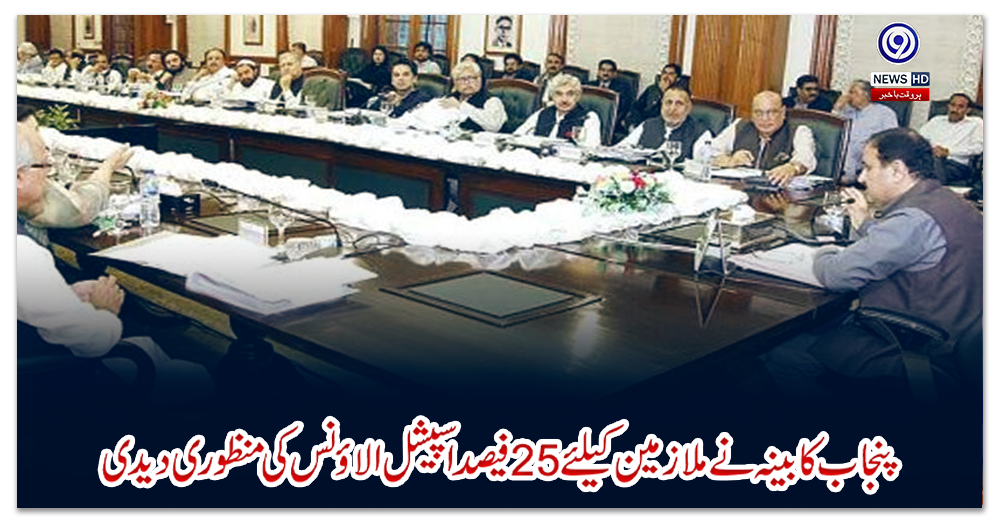 پنجاب-کابینہ-نے-ملازمین-کیلئے-25-فیصد-اسپیشل-الاؤنس-کی-منظوری-دیدی