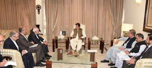 pm-imran-khan-iranian-fm-discuss-bilateral-relations